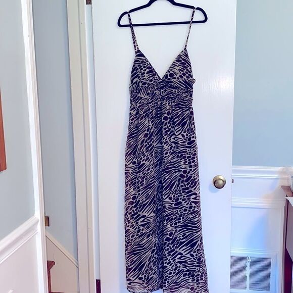 She’s Cool maxi dress animal print sun dress L - Picture 1 of 12